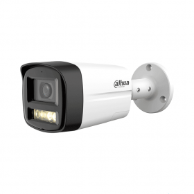 DAHUA HAC-HFW1200TLM-IL-T- Cámara Bullet de 2 MP/ HDCVI X PLUS/ Lente de 2.8 mm Apertura de Hasta 111°/ Audio Bidireccional/ Iluminador Dual Inteligente Hasta 40m/ Metal + Plastico/ #LoNuevo