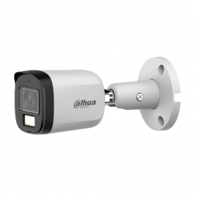 DAHUA DH-HAC-B2A51N-U-IL-A- Cámara Bullet 5 MP Serie Cooper/ Lente 2.8 mm Apertura Hasta 106°/ Iluminación Dual Inteligente/ Iluminación Hasta 30Mts IR + 20Mts Luz Calida/ Micrófono Incorporado/ Metal/ Para Exterior IP67