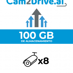 ACOBA - Cam2Drive AC-ST-100/ 100 GB de grabación en la nube: por movimiento o continuo directamente desde XVR/NVR (sin puerto de enlace (no requiere gateway) Hasta 8 canales por disco duro./ #Cam2Drive