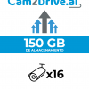 ACOBA - Cam2Drive AC-ST-150/ 150 GB de grabación en la nube: por movimiento o continuo directamente desde XVR/NVR (sin puerto de enlace (no requiere gateway) Hasta 16 canales por disco duro/ #Cam2Drive