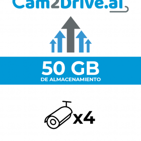 ACOBA - Cam2Drive AC-ST-50 - 50 GB de grabación en la nube: por movimiento o continuo directamente desde XVR/NVR (sin puerto de enlace (no requiere gateway) Hasta 4 canales por disco duro/ #Cam2Drive