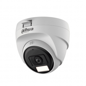 DAHUA HAC-T1A21N-U-IL-A - Cámara Domo de 2 MP Serie Cooper/ Lente de 2.8 mm Apertura Hasta 100°/ Iluminación Dual Inteligente Hasta 25Mts con IR & 20Mts Luz Calida/ Micrófono Integrado/ Policarbonato/ #LoNuevo