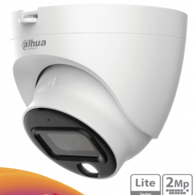 DAHUA DH-HAC-HDW1209TLQN-LED-0280B-S3 - Cámara Domo FullColor de 2 MP con resolución 1080p, lente de 2.8 mm y 106° de apertura. Ofrece visión nocturna de 30 metros, instalación rápida, protección IP67, tecnología Starlight y DWDR