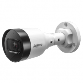 DAHUA DH-IPC-HFW1431S1-A-S6 - Cámara IP Bullet de 4 Megapíxeles lente de 2.8 mm con ángulo de visión de 104 grados, IR de 30 m, compresión H.265+, micrófono integrado, PoE, WDR real y clasificación IP67, ideal para monitoreo exterior.