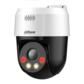 DAHUA DH-SD2A500NB-GNY-A-PV-0400 Cámara IP PT de 5MP / Full Color/ Disuasión activa/ Iluminador dual inteligente/ 30m de IR y luz visible/ audio bidireccional/ detección de humanos/ ranura MicroSD/ IP66 y PoE. #LoNuevo