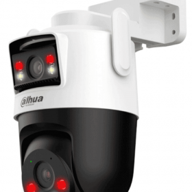 DAHUA IPC-WPT1339DD-SW-3E2-PV -Cámara IP PT Wifi Dual de 6 MP/ Dos lentes de 3 MP cada uno (fijo y PT), Iluminador Dual Inteligente, IR 50m, Microfono y Altavoz Integrados, IA, Autotracking, Disuasión activa, Ranura MicroSD, IP66#LoNuevo