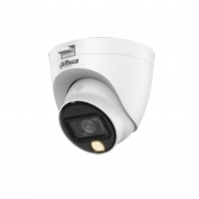 DAHUA HAC-HDW1801TLQ-IL-A - Cámara domo 4k Iluminador Dual con 8 MP, lente de 2.8 mm, ángulo de visión de 106°, IR de 20 m, WDR real de 120 dB, iluminación dual y micrófono integrado. Ideal para monitoreo en cualquier condición
