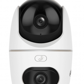 DAHUA HPT1339DD-STW-3E2-IL - Cámara IP PT Dual de 6 Megapixeles/ Hero/ 2 Lentes de 2k/ 30 IR y Luz Visible/ Boton de Llamada/ Audio 2 vías/ Deteccion de Humanos y Mascotas/ Disuación activa/ AutoTracking/ Ranura MicroSD/ (H3D-3F) #LoNuevo