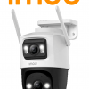 IMOU Cruiser Dual 10MP (IPC-S7XN-10M0WED ) - Cámara IP PT Dual Wifi Full Color con lente Fijo de 5 Megapixeles + Lente PT 5 Megapixeles. Cuenta con 30 m de Iluminación Nocturna y Audio Bidireccional con micrófono y tecnología IMOU Sense