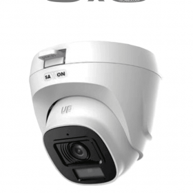SAXXON SUA-HAC-T20P-0280B- Cámara Turret de 2 Megapíxeles/ Lente de 2.8 mm con Visión de Apertura de Hasta 100°/ Policarbonato/ IR de Hasta 20m / Fácil Instalación/ Ideal para Interiores
