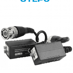 UTEPO UTP101PHD4B - Par de transceptores pasivos (Video Baluns) soporta 4MP a 200m, 1080p a 250m, 720p a 300m en CVI. Compatible con HDCVI, TVI, AHD y CVBS. Incluye 2 terminales Push para fácil conexión
