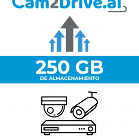 ACOBA - Cam2Drive AC-ST-250/ 250 GB de grabación en la nube: por movimiento o continuo directamente desde XVR/NVR (sin puerto de enlace (no requiere gateway) Sin límite de canales/ #Cam2Drive