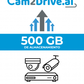 ACOBA - Cam2Drive AC-ST-500/ 500 GB de grabación en la nube: por movimiento o continuo directamente desde XVR/NVR (sin puerto de enlace (no requiere gateway) Sin límite de canales/ #Cam2Drive
